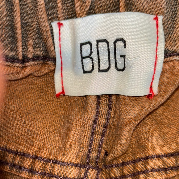 BDG Rust-Toned Denim Pants with Contrast Stitching - Picture 2 of 15